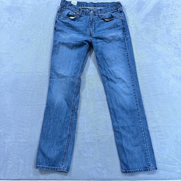 Levi's 514 Jeans Men's 34x34 Straight‎ Fit Medium Wash Western